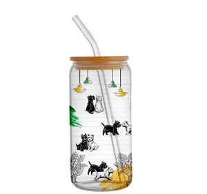 Vente en gros : Verres en verre de 20 oz au design unique, avec couvercle en bambou et paille, en verre sodalime, pour <span class=keywords><strong>café</strong></span>, cadeau d'anniversaire pour <span class=keywords><strong>maman</strong></span> - Product Image 6