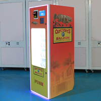 2024 meilleur vendeur distributeur d'auto-assistance changeant LED distributeur automatique pour produits de beauté rouges à lèvres cils distributeur automatique de parfum