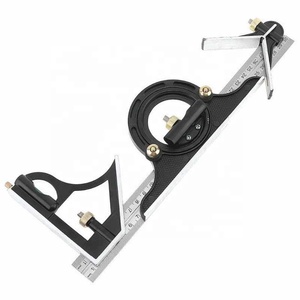Transportador de alta precisión, herramientas profesionales multifunción, combinación de regla de ángulo cuadrado, herramienta de medición de carpintero, 300mm, 1 ud. - Product Image 4