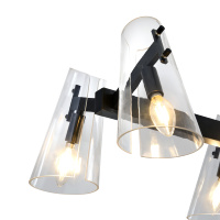 Lampe suspendue de salon minimaliste nordique, lustre de plafond, design vintage en laiton pour îlot de cuisine, luminaire linéaire à LED en verre