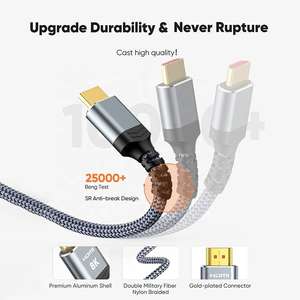 Câble HDMI vers HDMI plaqué or 2.1 HD 8K 60Hz 4K 120Hz, câble vidéo pour téléviseur mobile, câble 3D 1m 2m 3m 5m - Product Image 2