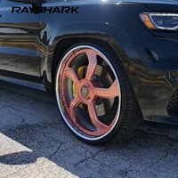 Velg RS Custom Smussato Forged 5x120.65 5x127 24 26 28 Inch 5 Spoke untuk Cadillac Deville Chevrolet Caprice Buick Electra