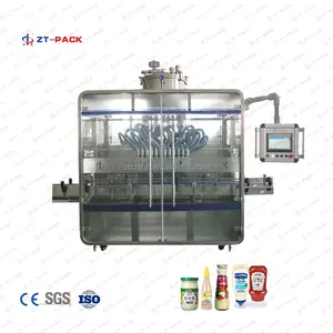 High quality auto peanut butter production line food industry filling capping machine