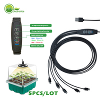 Tray Perkecambahan Benih Plastik 8 LED 12 Sel, Kit Starter Benih, Tray Bibit - Laris Terjual
