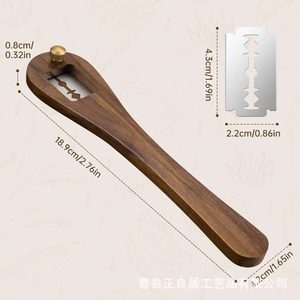 Wooden <b>Bread</b> Scoring <b>Knife</b> With Replaceable Blades For Baking Artisan <b>Bread</b> Dough Pattern Cutting Tool - Product Image 4