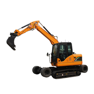 Excavadora de Construcción ZL9 de 9 Toneladas, Excavadora de Ruedas y Orugas, Excavadora Agrícola Doméstica con Motor ERUO 5 EPA - Product Image 1