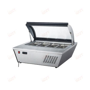 67リットル業務用4-8GNパン曲面ガラス扉チェストフリーザーOEMプロ仕様アイスクリーム冷蔵庫ディスプレイ冷凍庫ショーケース - Product Image 3