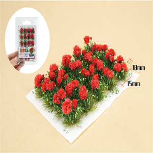 แบบจำลองทางทหารของพืชวัชพืชบนฉากค้อนสงครามภาคพื้นดินอาคารวัสดุ DIY สนามหญ้าเทียมสำหรับรถไฟรถไฟ - Product Image 6