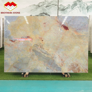 Piani Cucina in Quarzite Naturale Opera Fantastico, Lastre di Marmo <span class=keywords><strong>Brescia</strong></span> Lucidate Multicolore per Rivestimenti Murali di Ville e Hotel - Product Image 5