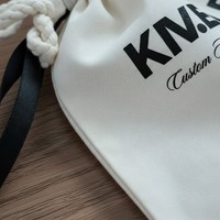 Sac à bijoux en coton avec cordon de serrage, imprimé avec un logo personnalisé, écologique, petite pochette en toile, emballage en mousseline naturelle, sac cadeau pour bijoux