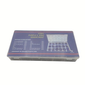 Surtido de Juntas Tóricas Púrpuras de 270 Piezas, Anillos de Sellado de Caucho de Nitrilo, Resistentes a Altas Temperaturas, Kit de Reparación de Juntas de Eje - Product Image 1