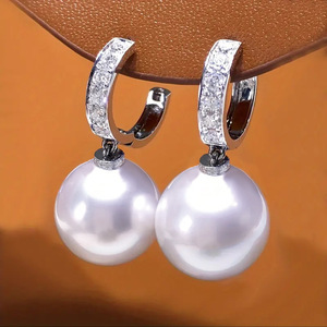 Orecchini con Perle Simulate in Stile Barocco per Donne, Eleganti Gioielli da Sposa alla Moda - Product Image 1