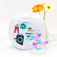 Belles dosettes de lessive 5 en 1 dosette amère enfant sûr parfum Booster perles personnalisé marque privée étiquette 100 pièces/boîte
