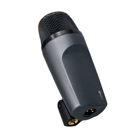 Microphone à condensateur cardioïde professionnel E602-II avec lumières LED, suppression du bruit en métal pour batterie, guitare et instruments de percussion