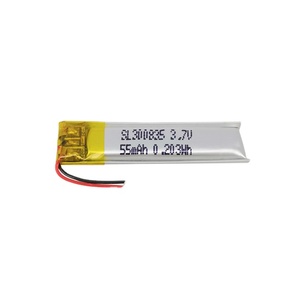 베스트 셀러 충전식 리 폴리머 배터리 300835 <span class=keywords><strong>3</strong></span>.7v 55mAh pcb - Product Image 1