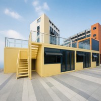 Maison préfabriquée en conteneur à assemblage rapide, conteneur plat préfabriqué en Chine, maison, bureau, hôtel, maison préfabriquée en conteneur plat