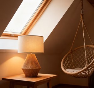 <span class=keywords><strong>Lampe</strong></span> <span class=keywords><strong>de</strong></span> table en <span class=keywords><strong>corde</strong></span> <span class=keywords><strong>de</strong></span> chanvre rétro japonaise Abat-jour en tissu pour salon et chambre à coucher <span class=keywords><strong>Lampe</strong></span> <span class=keywords><strong>de</strong></span> <span class=keywords><strong>chevet</strong></span> tissée à la main Éclairage pour la maison intelligente - Product Image 4