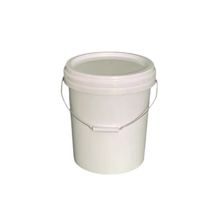Seau en plastique coloré de 18 à 20 litres Stockage de qualité alimentaire personnalisé de haute qualité avec couvercle rond et poignée bien scellée - Product Image 3