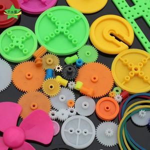 Juego de palas de hélice de engranajes de plástico, 55 Uds., engranaje de reducción doble individual, engranaje helicoidal, Robot, helicóptero, piezas de coche, Kit DIY - Product Image 5