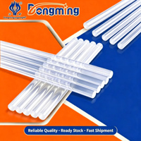 Bâton de colle thermofusible EVA Dongming, haute adhérence, transparent, diamètre 7 mm/11 mm, longueur 150 mm/200 mm, pour bricolage, artisanat, réparation, collage