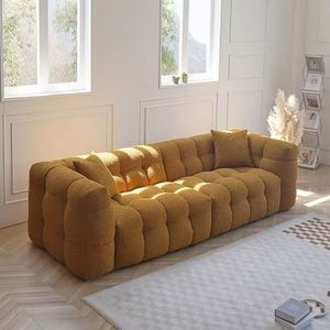 Hiện Đại Trắng 3-mảnh Modular Linen sofa thiết lập sang trọng overstuffed ghế với xuống đầy slipcovered 1 Bộ - Product Image 1