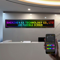 32128 PLUS personnalisable App-Panneau de signalisation LED programmable USB 5V défilement Message Light Matrix Panel pour la publicité de vitrine