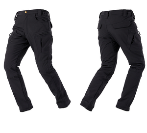 Pantalon Softshell X9 camouflage noir nuit, noir désert, kaki, marron coyote, vert hiver, pantalon cargo softshell - Product Image 5