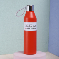 Hot selling custom logo double wall insulated vacuum flask stainless steel water bottle
