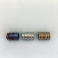 Outdoor EDC Werkzeug Titan legierung TC4 Messer Anhänger Fallschirm schnur Perlens chloss Stopper Verschluss