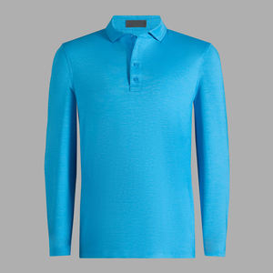 Logotipo personalizado Sublimación de lujo Golf 92% Poliéster 8% Spandex Polo de manga larga de gran tamaño para hombres - Product Image 6