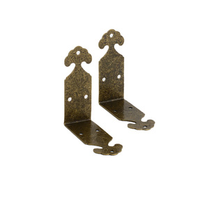 Soporte de esquina de hierro Jw con borde impreso, nuevo estilo chino para caja de regalo de madera, caja de joyería - Product Image 5