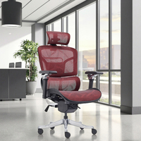 Chine Chaise de bureau de luxe moderne à dossier haut avec meilleur design ergonomique Chaise de bureau de luxe en maille pivotante Chaise de bureau pour directeur du personnel
