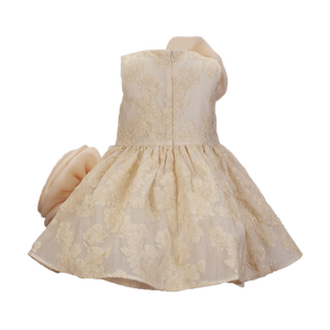 Vestido de encaje con grandes detalles florales para chicas mayores - Product Image 2