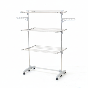 ราวตากเสื้อผ้า6ชั้นแบบ K3_6-Tier รุ่นพื้นฐานสำหรับใช้ในบ้านเพื่อการอบแห้งเสื้อผ้าในร่มที่สะดวกและเรียบร้อย - Product Image 2