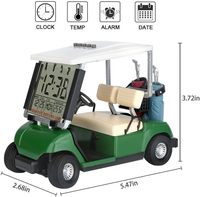 Nouvel ensemble de cadeaux de golf au design innovant : modèle de voiturette de golf, horloge de golf et kit d'accessoires