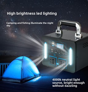 Station d'alimentation portable à batterie au lithium LiFePO4, stockage d'énergie, alimentation compatible avec tous les types d'énergie solaire - Product Image 6