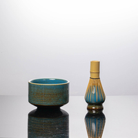 Bol à matcha en céramique de style japonais, cuillère, écologique, qualité alimentaire, durable, design moderne et simple, pour la maison, pour le thé