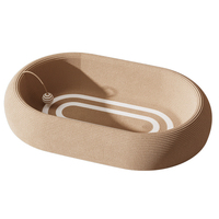 Bac en sisal, résistant à l'usure et aux éclats, griffoir pour chat, nid, canapé, chaise longue, grand jouet intégré