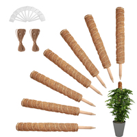 Bâtons de Support de plantes en coco naturel, 16 pouces, pôle de croissance en Pvc, mousse, vente en gros