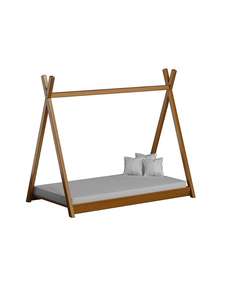 Lit baldaquin en bois massif pour enfants, Style tipi, simple - Product Image 5