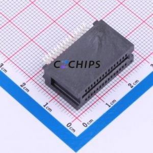 HEE30LP03BK Gold Finger <b>Connector</b> P=1.27mm <b>Connector</b> ( <b>Connector</b> Type: EDGE SLOT )( Pitch: 1.27mm )( Total PIN Count: 30P ) - Product Image 1