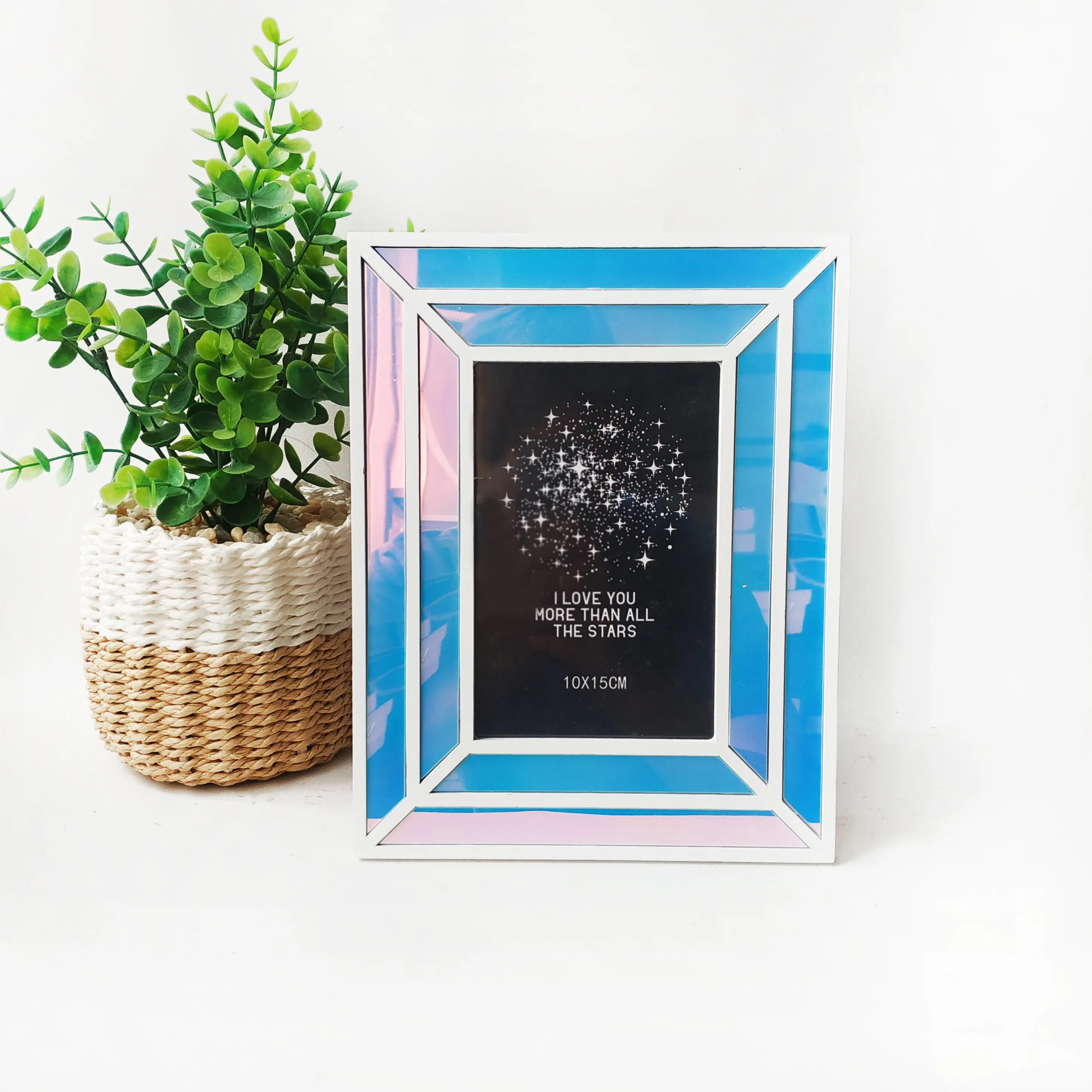 Factory Direct Memory Recording Specular Reflection At Different Angles Glitter Picture Photo Frame