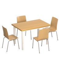Ensemble table à manger et chaise, maison simple, table ronde pour 4 personnes, meubles de salle à manger bon marché