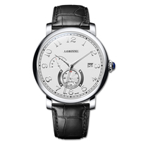 Montre mécanique automatique pour homme, résistante à l'eau, cadran en cristal saphir de 42 mm, mouvement Shanghai de luxe, acier inoxydable 316, cuir