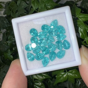 CADERMAY JEWELRY Paraiba Pear Cut Loose Stone Natural YAG Aluminum Garnet For Jewelry Making - Product Image 2