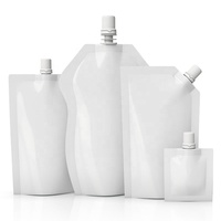 Pochette souple transparente personnalisée avec bec verseur pour lessive liquide, sac de recharge autoportant avec poignée 500ml 1L 2L Impression OEM