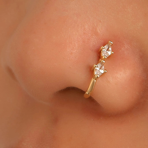 ROXI Anillo de Nariz de Plata S925 con Zirconia Ojo de Caballo en Forma de Serpiente, Joyería al por Mayor para Piercing de Nariz, Venta Caliente - Product Image 3