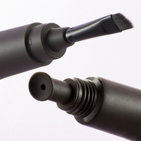 Tube vide pour eyeliner 5g avec pinceau 2 en 1, applicateur à pinceau plat pour eyeliner liquide