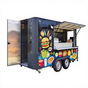 ACB Nouveau Food Truck Personnalisé Design Vintage Équipement Commercial Complet Fibre de Verre Aluminium Snacks Frites Résistant à la Rouille - Product Image 1