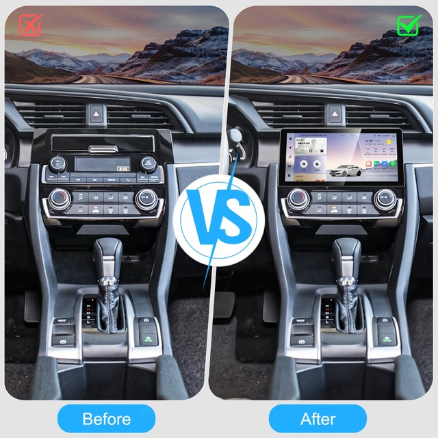 NaviHua New 10.33 Inch Multimedia Android Car Radio for Honda Civic 2016 2021 Auto Head Unit Monitor Upgrade Carplay Navigation